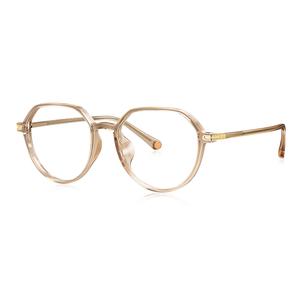 PARIM Пластиковая овальная оправа для очков детская чайная коричневая, [Reference Age 10-12 Years Old]54002 T1-Tea Brown