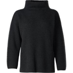 MaxMara Свитер женский черно-серый водолазка Moderate Others