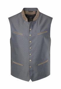 Жилет TRADITIONAL COSTUME EMBROIDERED STAND-UP COLLAR JP1880, темно-синий