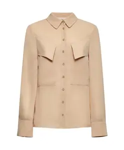 Рубашка с передними карманами Silvian Heach, бежевый