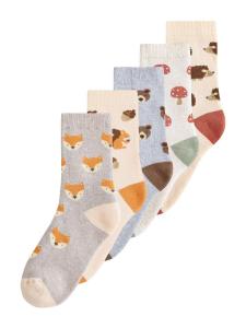 Next Носки в бежевом, крапчатом синем, крапчатом сером цвете