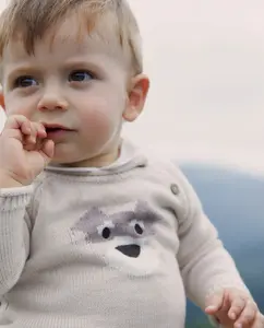 Джемпер с интарсией Sfera, бежевый