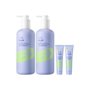 Увлажняющий шампунь для гладкости волос Комбинации очищения Mother Rabbit, children's artemisia purifying shampoo 335ml*2+20ml*2