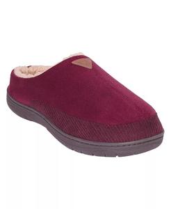 Винтажные мужские вельветовые сабо из микрозамши с подкладкой из искусственной овчины и подошвой для использования в помещении и на открытом воздухе Weatherproof, коричневый