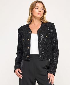 Детская куртка с длинными рукавами из букле SENI & CADE, Black