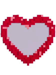 Настенное зеркало Pixel Seletti, красный