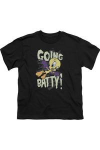 Футболка с коротким рукавом Looney Tunes Going Batty для детей Gildan, черный