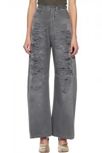 Mm6 Maison Margiela Легкие серые джинсы с пятью карманами