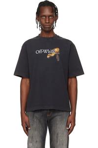 Off-White Футболка с логотипом Black Cupid Arrow Skate