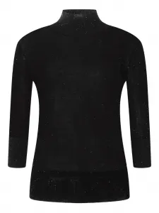 Топ с пайетками Genny, черный