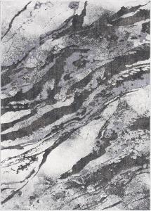 Ковер декоративный SAFAVIEH, 67 x 153 см, Pacific Collection - , Dark Grey & Light Grey, современный абстрактный дизайн, без ворса и простой в уходе, идеален для помещений с высокой проходимостью: прихожая, гостиная, спальня (PFC865G)