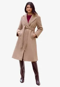 Укороченное пальто средней длины, укороченное, для невысоких женщин Friends Like These, Camel