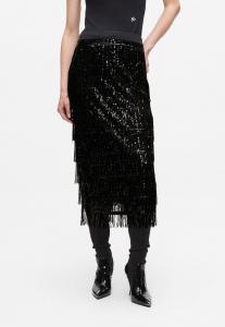 Юбка KARL LAGERFELD FRINGED SEQUIN, Black