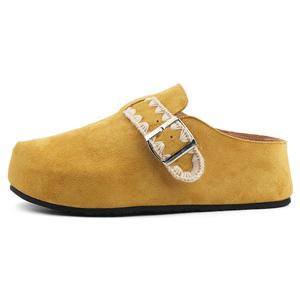 Craftsman gang Женские противоскользящие противоударные тапочки с закрытым носком Лимон, цвет Lemon