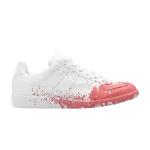 Кроссовки Maison Margiela Wmns Replica Low Paint Splatter - White Pink, белый
