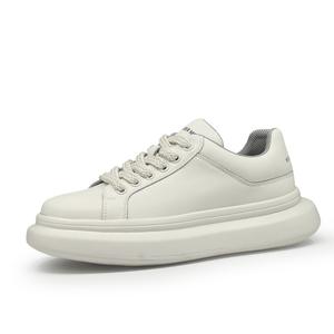 Devanro Мужские белые кеды низкие, цвет White