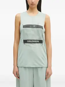 Топ с принтом из коллаборации с Salomon MM6 Maison Margiela, синий