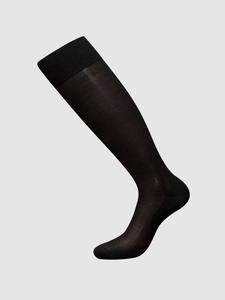 Гольфы zd ZERO DEFECTS Mercerized cotton knee socks, черный