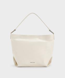 Сумка-хобо Sianna Slouchy Charles & Keith, цвет Cream