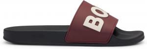 Мужские слайды Kirk Slid Rubber с рельефным логотипом, размер BOSS, Dark Red