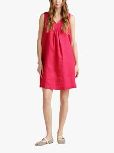 Бесплатное платье из чистого льна Benetton, Magenta Red