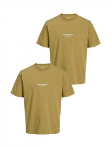 Футболка с коротким рукавом JORVESTERBRO, комплект из 2 шт., цвет горчичный Jack & Jones