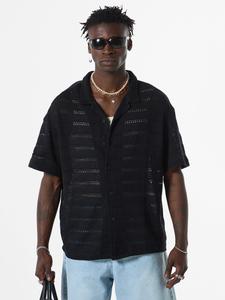 Рубашка на пуговицах Comfort fit VAMOS CLO Catmint, черный