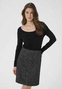 Топ Cream RIBBA EMBROIDERY, Pitch Black/Black