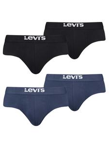 Трусы Levi´s Slip 4er Pack, цвет schwarz/blau