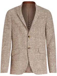 Пиджак в клетку ETRO, нейтральный