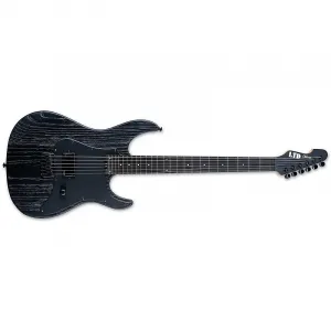 Гитара ESP LTD Deluxe SN-1 HT, гриф из эбена Макассар, пескоструйная черная отделка