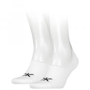 Носки Calvin Klein Footie High Cut Logo 2 шт, белый