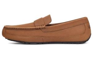 Мужские мокасины UGG кожаные повседневные, каштановый