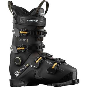 Женские горнолыжные ботинки S/Pro HV 90 GW Salomon, black/belluga/golden glow
