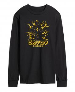 Мужская футболка с длинным рукавом pokemon AIRWAVES, черный