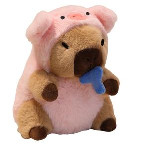 Плюшевая кукла капибара с тянущимся шнуром, 20 см Pissie