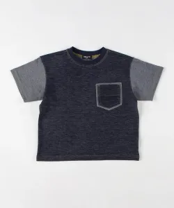 Футболка из искусственной хлопчатобумажной ткани с карманом Comme Ca Ism, цвет Navy