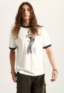 Футболка skate mike snake flame ringer print Vans, White