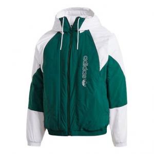 Куртка retro sports splicing jacket green Adidas, зеленый