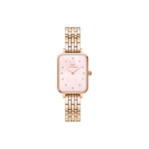 DW/DanielWellington Часы Daniel Wellington QUADRO Collection Wrist Watch Quartz Movement Pink Watch Dial Women's Watch, Pink Watch Dial
