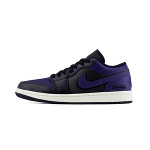 Jordan Кроссовки баскетбольные Air 1 Cool Black Mystical Purple низкие винтажные устойчивые к истиранию унисекс black purple