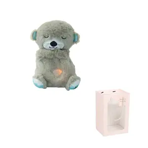 Дышащий светящийся Otter, теплые дышащие куклы плюшевая кукла 28 см высота Dolls and bears dance, коричневый