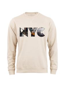 Толстовка Cotton Prime Sweatshirt Skyline New York - Weltenbummler Kollektion, песочный