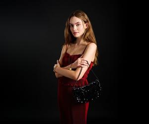 Женская сумка через плечо Fossil, черная, отделение для смартфона, ZB11103001