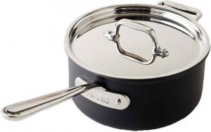 Индукционная кастрюля All-Clad E78624DI NS1 с антипригарным покрытием, объемом 2,8 л, черный