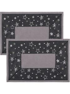 Erwin Müller Набор салфеток под тарелки, 2 штуки, серого цвета