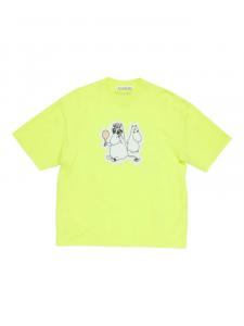 Футболка с графическим принтом Acne Studios, желтый