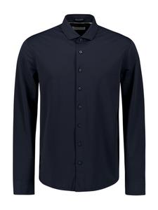 No Excess Рубашка на пуговицах 'Travel' в темно-синем цвете, Regular fit