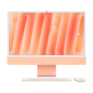 Моноблок Apple iMac 24'' М4 (2024), 10 CPU/10 GPU, 24 ГБ/2 ТБ, Nano-texture glass, Orange, английская клавиатура