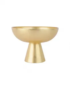 Маленькая чаша на пьедестале из лунного стекла Vietri, gold